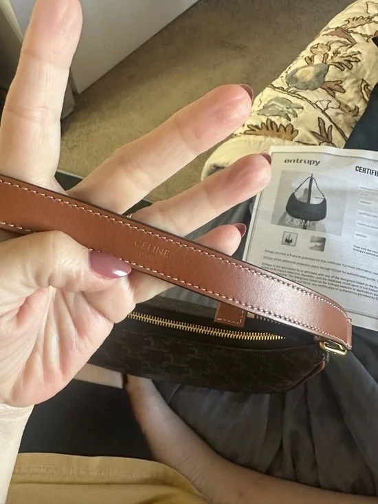 Celine Brown Macadam triumphe  Ava bag like new - Picture 6 of 14